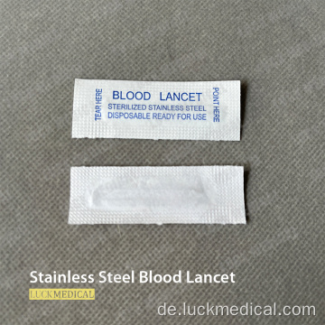 Edelstahlblut Lancet Blutzucker